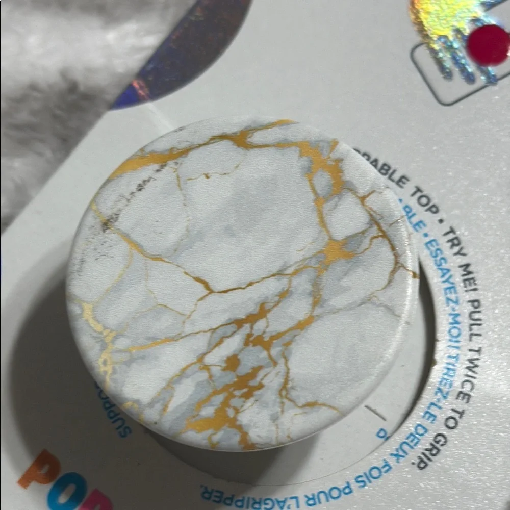PopSocket PopGrip Gold Marble Phone Accessory